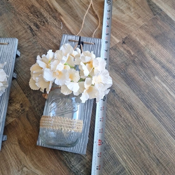 Mason Jar Hangers w/Flowers - Picture 6 of 7